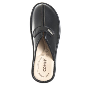 Χειμωνιάτικες Γυναικείες Παντόφλες Comfy Με Τακούνι 100 Μαύρο - Image 3