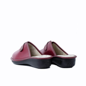 Χειμωνιάτικες Γυναικείες Παντόφλες  Comfy Με Τακούνι 100 Μπορντό - Image 6