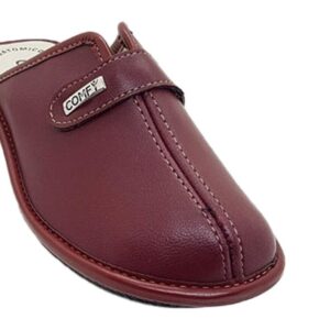 Χειμωνιάτικες Γυναικείες Παντόφλες  Comfy Με Τακούνι 100 Μπορντό - Image 3