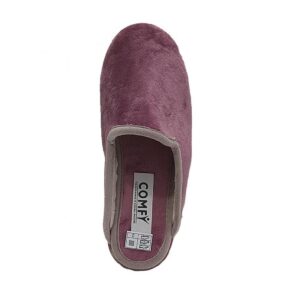 Χειμωνιάτικες Γυναικείες  Παντόφλες  Comfy  D16 Μωβ - Image 3