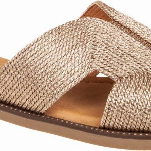 Γυναικεία Παντόφλα Εξόδου Της ADAM'S SHOES 822-22012 Rose/Gold - Image 1