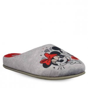 Γυναικείες Χειμωνιάτικες Παντόφλες  Mickey & Minnie Disney  10126169 Γκρι/Κόκκινο - Image 2
