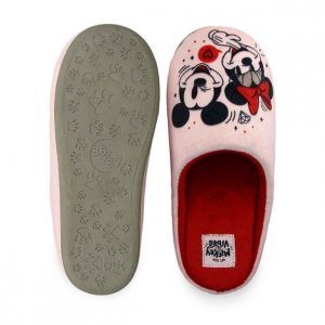 Γυναικείες Χειμωνιάτικες Παντόφλες Mickey & Minnie Disney 10126169 Ροζ/Κόκκινο - Image 4
