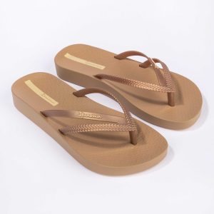 Γυναικείες Σαγιονάρες Ipanema Bossa Soft V Fem 780-23349 Beige/Gold - Image 3