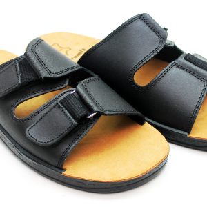 Ανδρικές Ανατομικές Παντόφλες Pyramis T-128L Black - Image 3
