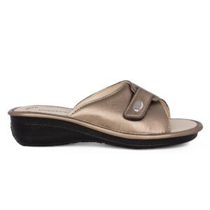 Καλοκαιρινές Γυναικείες Παντόφλες  Comfy Με Τακούνι Nappa Sofr Art 64 Peltro - Image 3