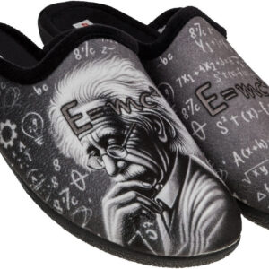 Χειμωνιάτικες Αντρικές Παντόφλες Adam's Albert Einstein  624-25535 Μαύρο - Image 2