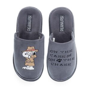 Χειμωνιάτικες Αντρικές Παντόφλες Snoopy Peanuts 10130168 Γκρι - Image 1