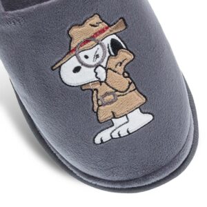Χειμωνιάτικες Αντρικές Παντόφλες Snoopy Peanuts 10130168 Γκρι - Image 3