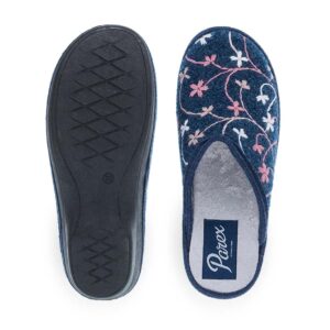 Γυναικείες Χειμωνιάτικες Παντόφλες Parex 10132210.N Μπλε - Image 4