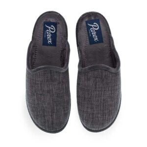 Αντρικές Υφασμάτινες Χειμωνιάτικες Παντόφλες Parex 10132232GR Γκρι - Image 1