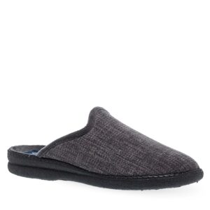 Αντρικές Υφασμάτινες Χειμωνιάτικες Παντόφλες Parex 10132232GR Γκρι - Image 2