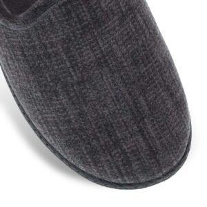 Αντρικές Υφασμάτινες Χειμωνιάτικες Παντόφλες Parex 10132232GR Γκρι - Image 3