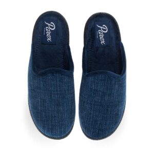 Αντρικές Υφασμάτινες Χειμωνιάτικες Παντόφλες Parex 10132232Ν Μπλε - Image 1