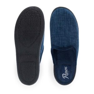 Αντρικές Υφασμάτινες Χειμωνιάτικες Παντόφλες Parex 10132232Ν Μπλε - Image 4