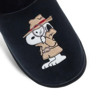 Χειμωνιάτικες Αντρικές Παντόφλες Snoopy Peanuts 10130168 Μαύρο - Image 3