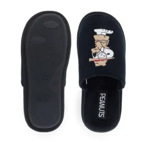 Χειμωνιάτικες Αντρικές Παντόφλες Snoopy Peanuts 10130168 Μαύρο - Image 4