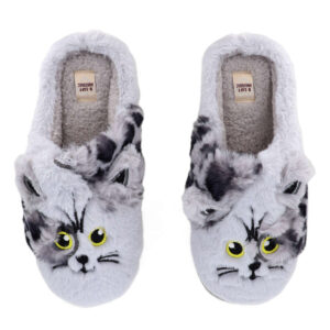 Γυναικείες Ανατομικές Χειμωνιάτικες Παντόφλες B-Soft 2024-6 Γκρι - Image 1